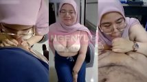 Hijab Pink Sepong Ayang Sange HD Video